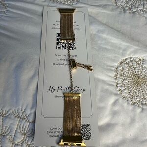 Gold Mesh Apple Watch Strap for Women by My Pretty Strap.